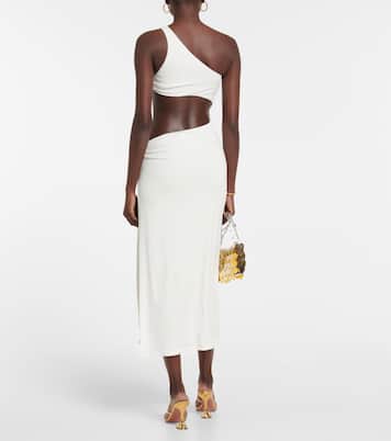 Ariana cutout one-shoulder beach dress | Bananhot