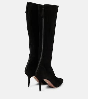 Saint Honoré 85 suede boots | Aquazzura