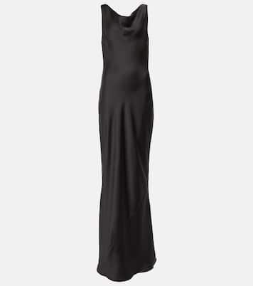 Maria crêpe satin maxi dress | Norma Kamali
