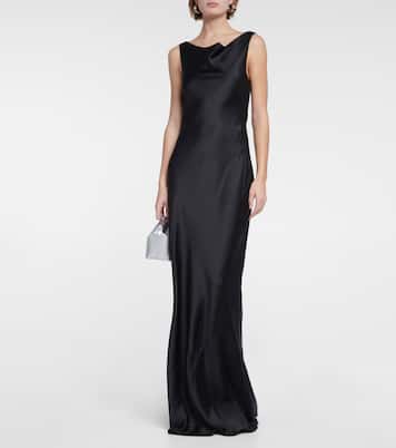 Maria crêpe satin maxi dress | Norma Kamali