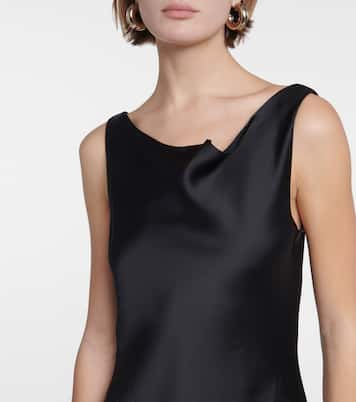 Maria crêpe satin maxi dress | Norma Kamali