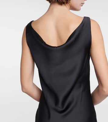 Maria crêpe satin maxi dress | Norma Kamali