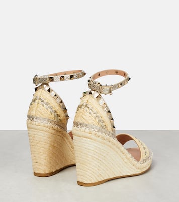 Alpargatas con cuña Rockstud | Valentino Garavani