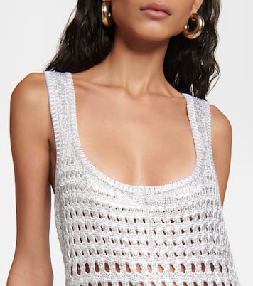 Abito lungo in crochet di seta | Chloé