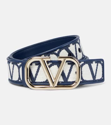 VLogo Signature 40 canvas belt | Valentino Garavani