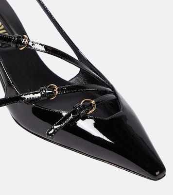 Pumps slingback in vernice | Miu Miu