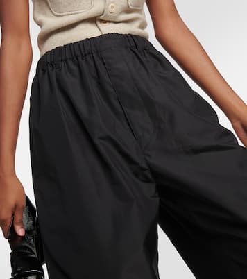 Pantalon tapered à taille haute en soie | Lemaire