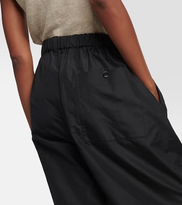 Pantalon tapered à taille haute en soie | Lemaire