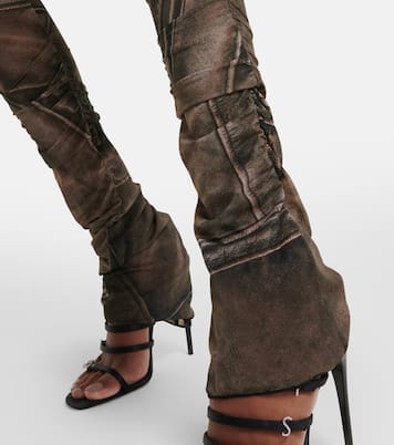 Printed low-rise skinny pants | Blumarine