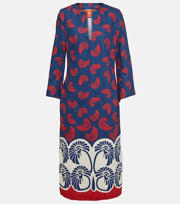 Abito midi in misto cotone con stampa | La DoubleJ