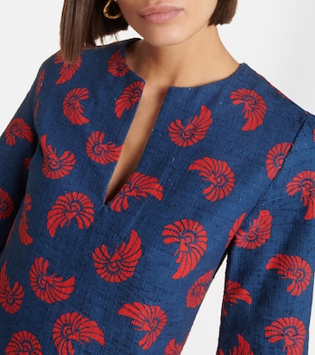 Abito midi in misto cotone con stampa | La DoubleJ