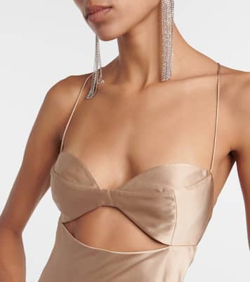 Robe longue en satin de soie | The Sei