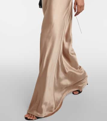 Robe longue en satin de soie | The Sei