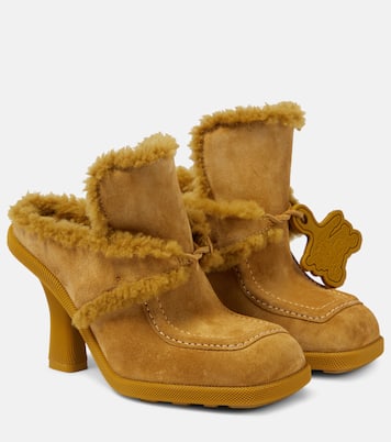 EKD shearling-lined suede mules | Burberry