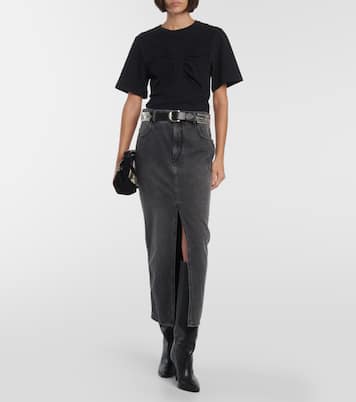 Camiseta Zeren de algodón drapeada | Isabel Marant