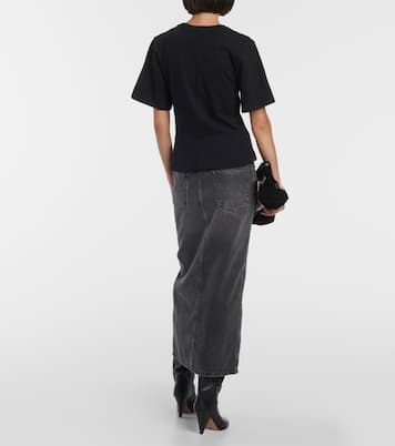 Camiseta Zeren de algodón drapeada | Isabel Marant