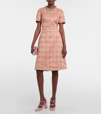 Vestido midi a cuadros | Carolina Herrera