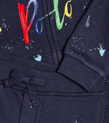 Baby cotton-blend hoodie and sweatpants set | Polo Ralph Lauren Kids