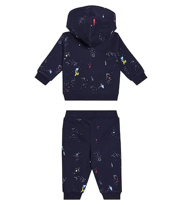 Baby cotton blend hoodie and sweatpants set in blue Polo Ralph Lauren Kids Mytheresa