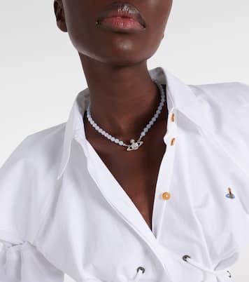 Choker Messaline mit Kristallen | Vivienne Westwood