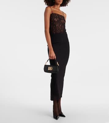 Low-rise lace maxi skirt | Dolce&Gabbana