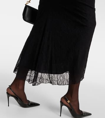 Low-rise lace maxi skirt | Dolce&Gabbana