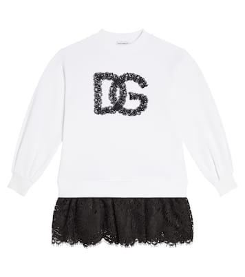 Abito DG in jersey di cotone | Dolce&Gabbana Kids