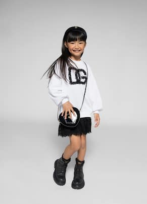 Abito DG in jersey di cotone | Dolce&Gabbana Kids