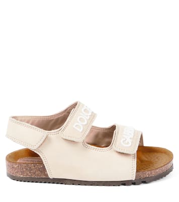 Sandales en cuir à logo | Dolce&Gabbana Kids