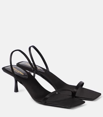 Sandali Jaspe 55 in crêpe di raso | Saint Laurent