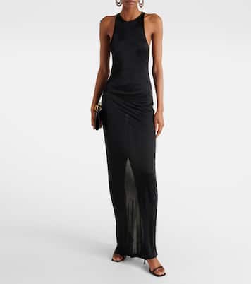 Sandali Jaspe 55 in crêpe di raso | Saint Laurent