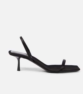 Sandali Jaspe 55 in crêpe di raso | Saint Laurent