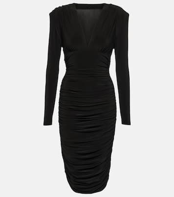 Abito midi in jersey con ruches | Norma Kamali