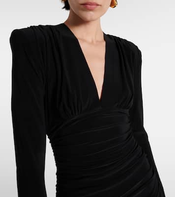 Abito midi in jersey con ruches | Norma Kamali