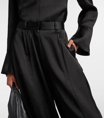 Pantalon ample en crêpe de satin | CO