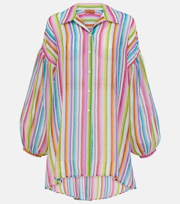Camisa de algodón y seda en zigzag | Missoni