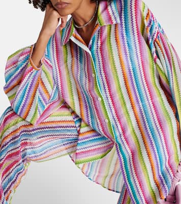 Camisa de algodón y seda en zigzag | Missoni