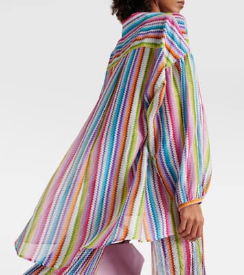 Camisa de algodón y seda en zigzag | Missoni