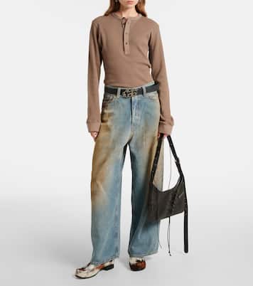Camiseta de punto gofrado de algodón | Acne Studios
