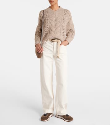 Borsa a tracolla Small in suede | Brunello Cucinelli