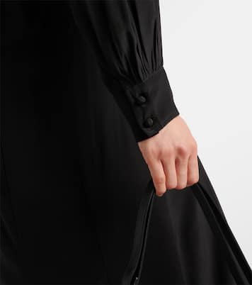 Abito lungo Hanane in seta con balze | Isabel Marant
