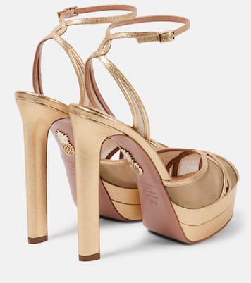 Shear 130 mesh platform sandals | Aquazzura