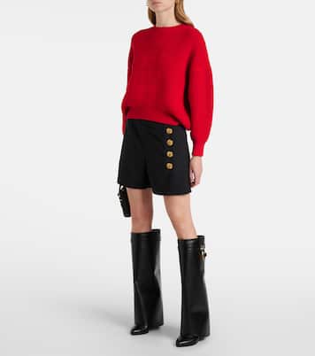 Embellished wool and mohair shorts | Givenchy