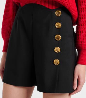 Embellished wool and mohair shorts | Givenchy