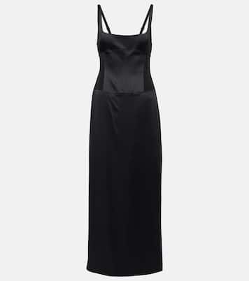 Robe midi Sonora Evening en soie mélangée | SIR