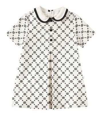 Baby embroidered jersey dress in white - Gucci Kids | Mytheresa