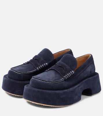 Mocassini in suede con platform | JW Anderson