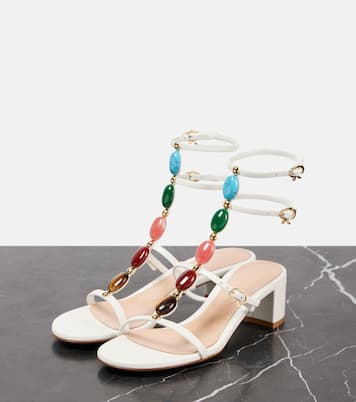 Verzierte Sandalen 45 aus Leder | Gianvito Rossi