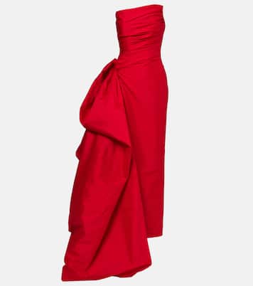 Ruched taffetta gown | Marmar Halim