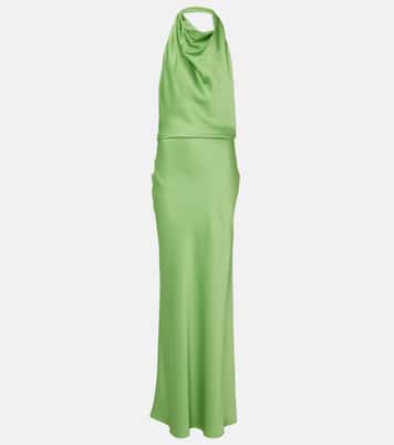 Reannon draped satin gown | Simkhai